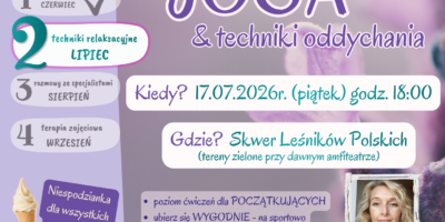 Siedleckie Centrum Zdrowia Psychicznego zaprasza na&nbsp;II EDYCJĘ wydarzeń pod&nbsp;hasłem: „ZADBAJ Z&nbsp;NAMI O&nbsp;SWOJE ZDROWIE PSYCHICZNE” 2 krok – techniki relaksacyjne